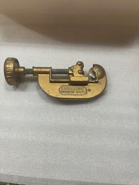 Brass Tube Cutter - Gold Finish